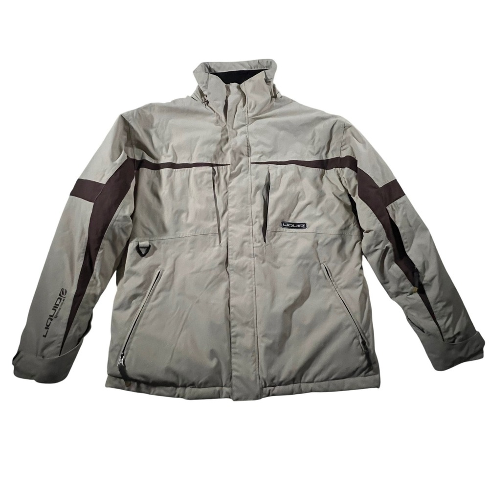 Liquid Boardwear Venture Snowboard Jacket Mens Small Tan Brown M2690BUR 2500MM